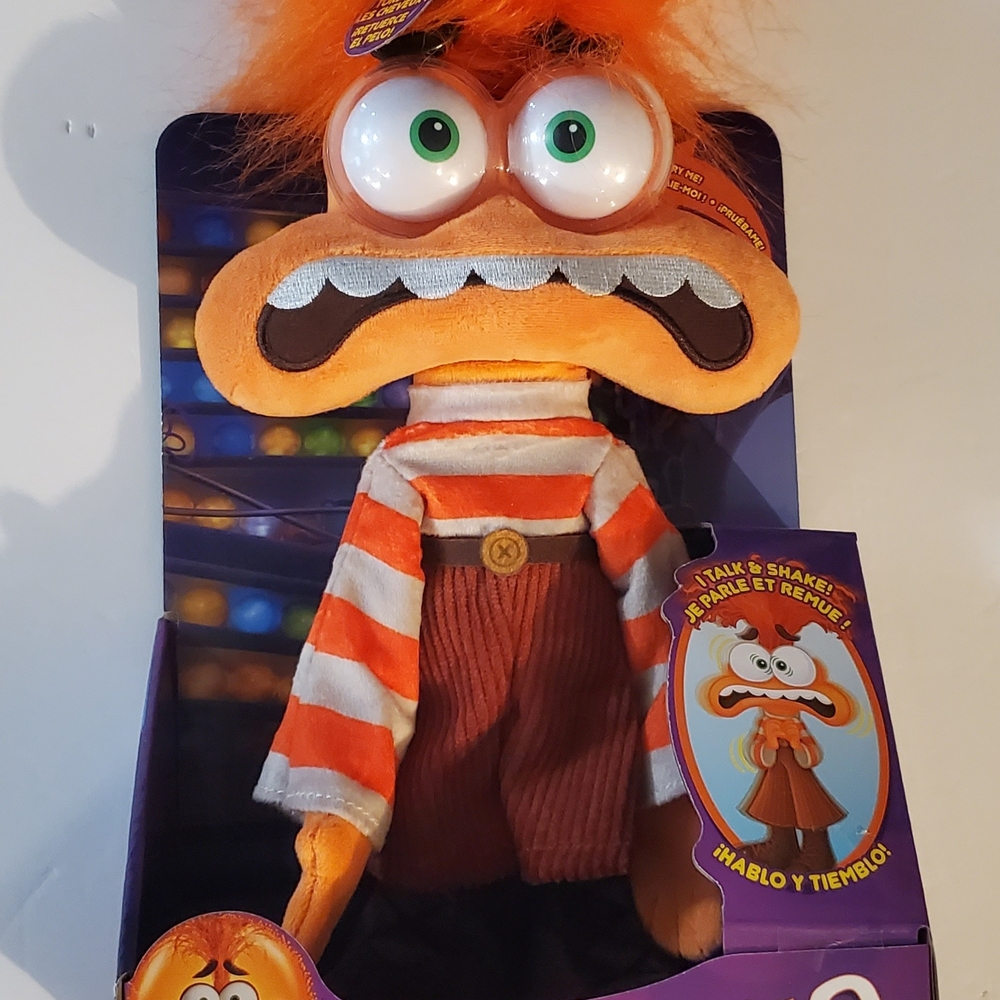 Inside Out 2 Anxiety Talking and Shaking Plush Toy